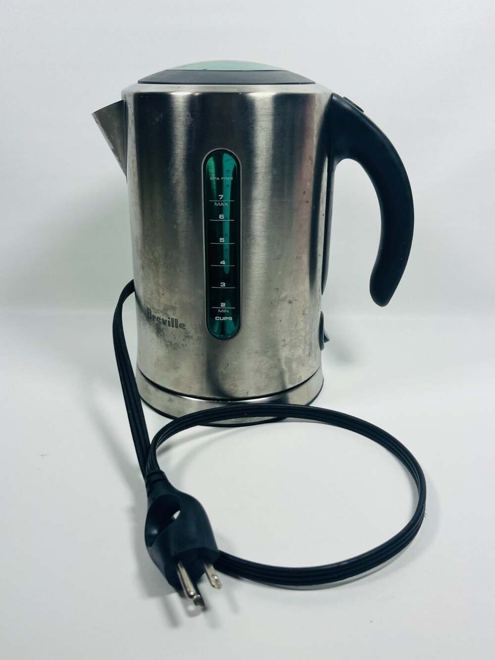 BREVILLE Electric Kettle Soft Top Pure Stainless Steel 1.7 Liter BKE700BSS